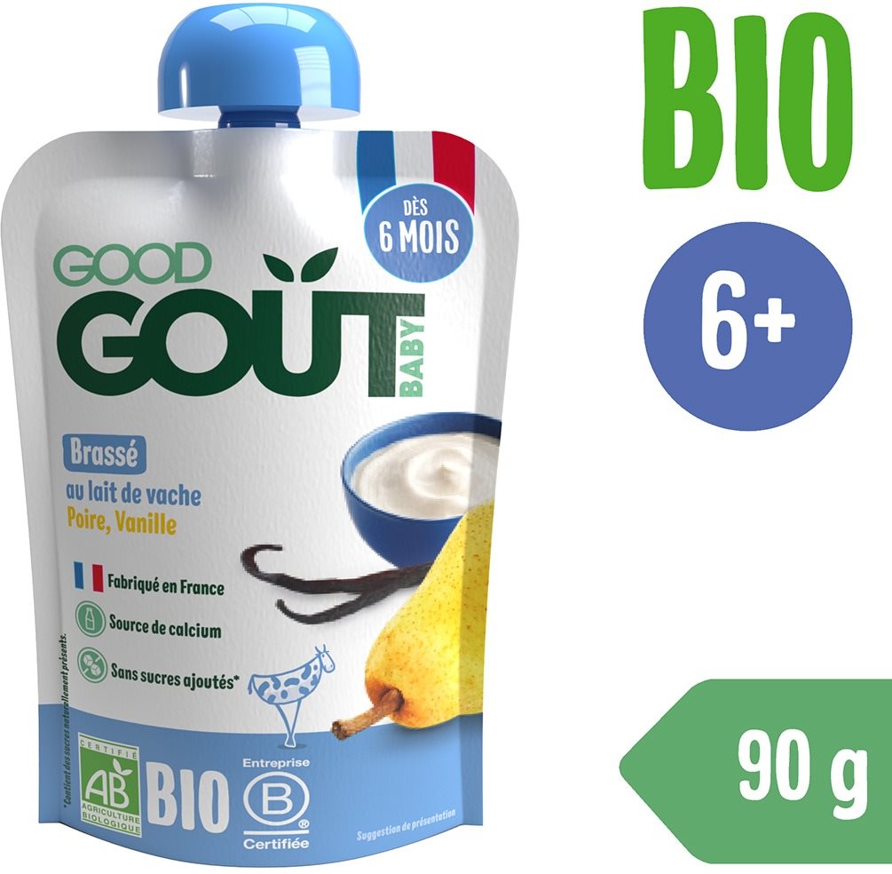 Good Gout BIO Vanilkový dezert s hruškou (90 g)