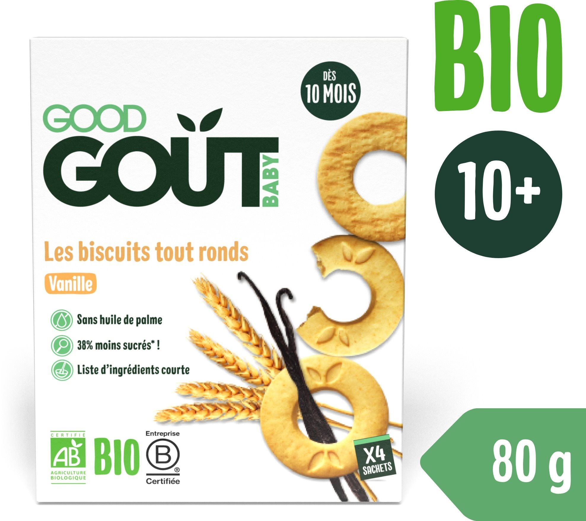 Good Gout BIO Vanilkové kolieska (80 g)