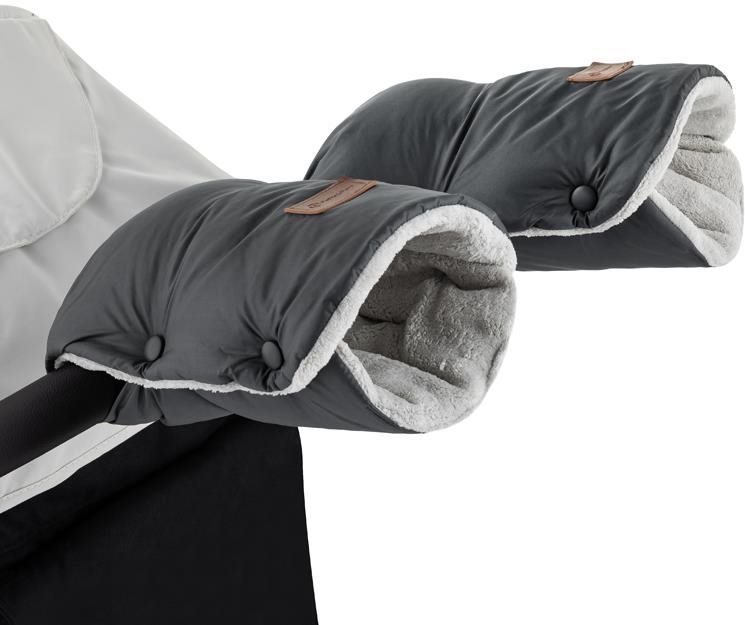 PETITE&MARS rukávnik/rukavice Jasie na kočík Charcoal Grey