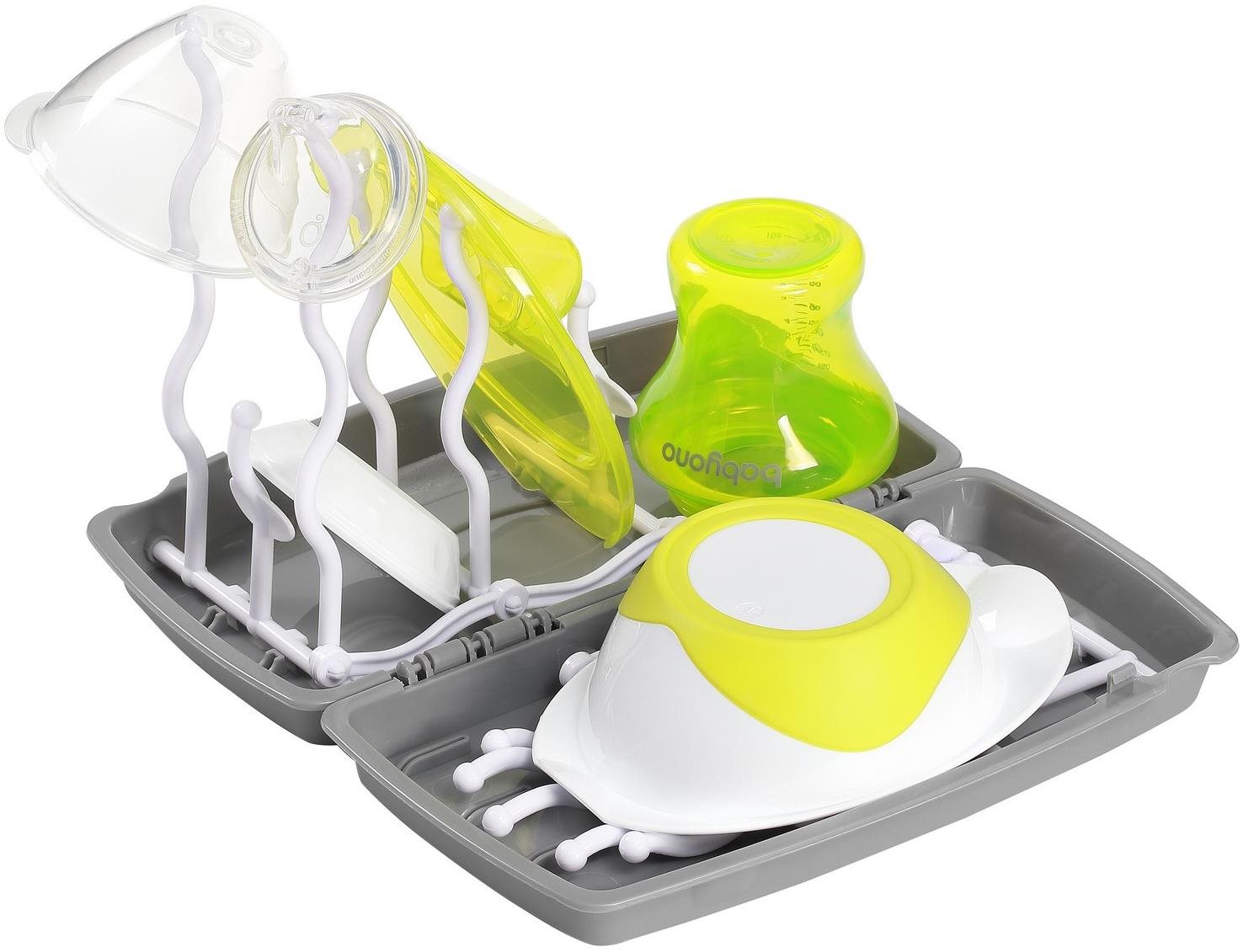 BabyOno odkvapkávač na dojčenské fľaše skladací sivý