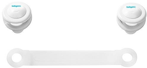 BabyOno poistky na šuplíky a chladničky 2 ks, biele