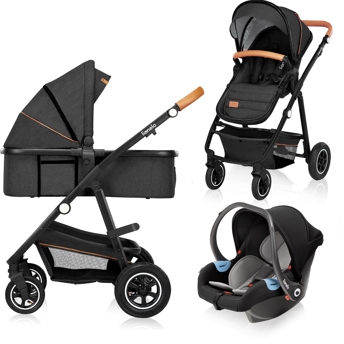 LIONELO 3 v 1 Amber Grey Graphite