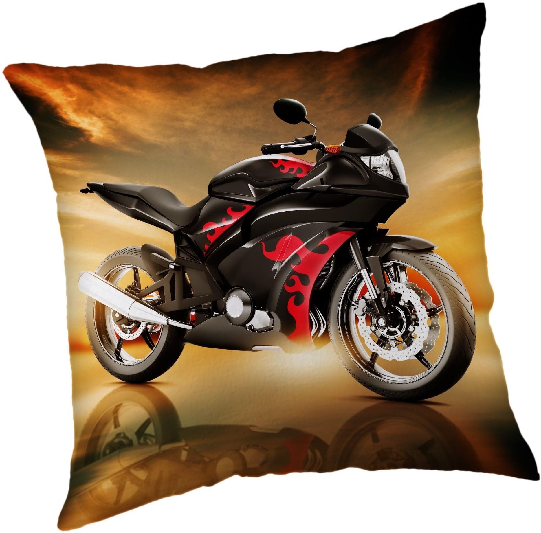 Jerry Fabrics Motorka Red, 40 × 40 cm