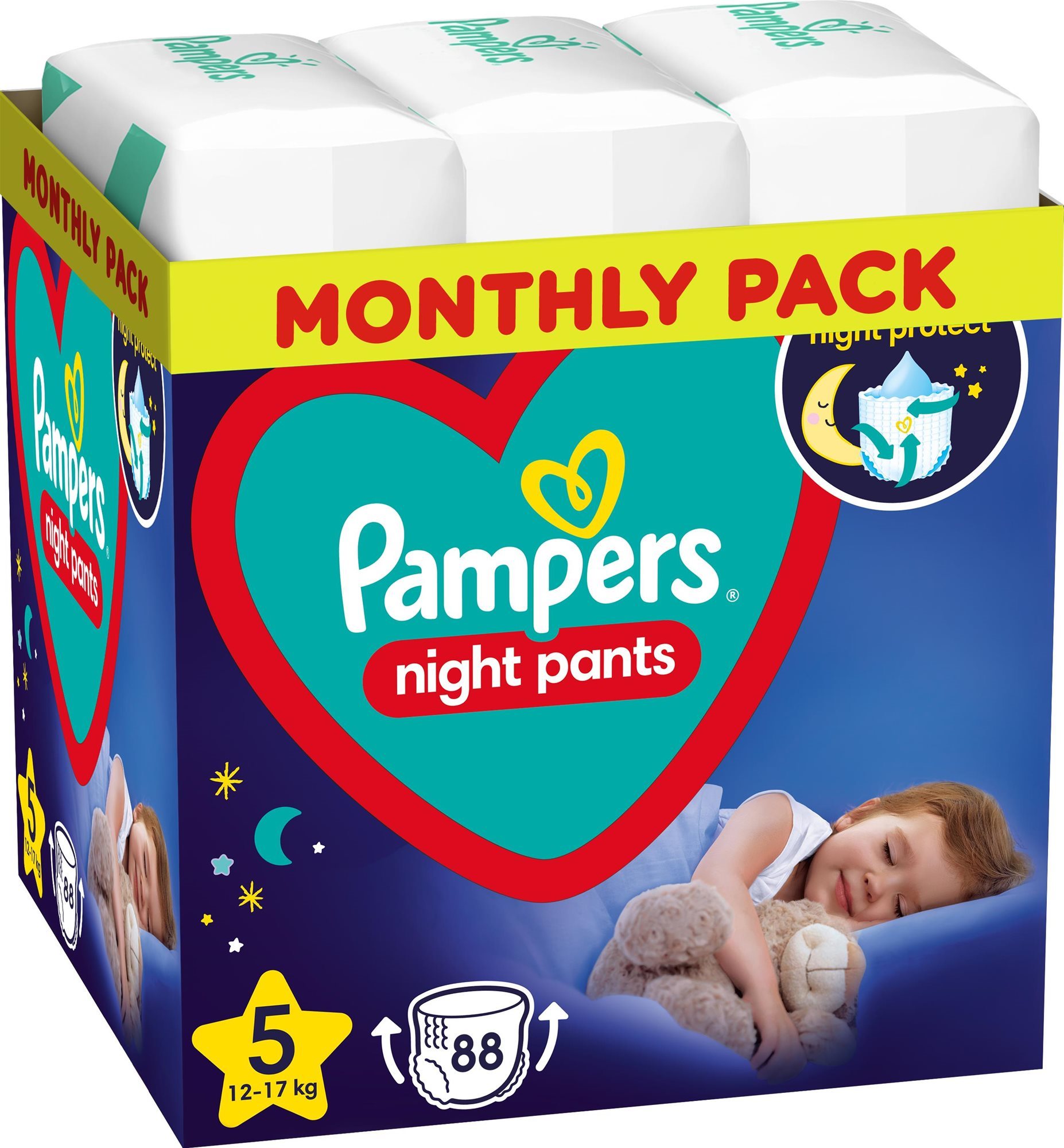 PAMPERS Night Pants veľ. 5 (88 ks)
