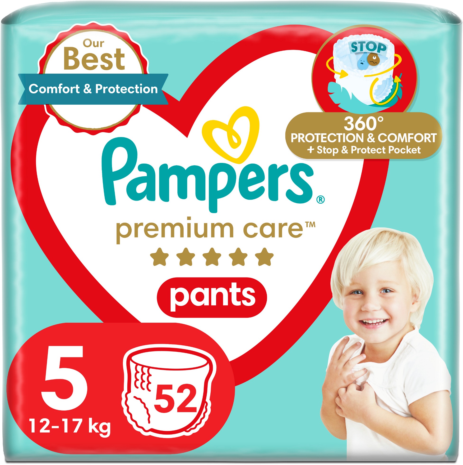 PAMPERS Premium Care Pants veľ. 5 (52 ks)