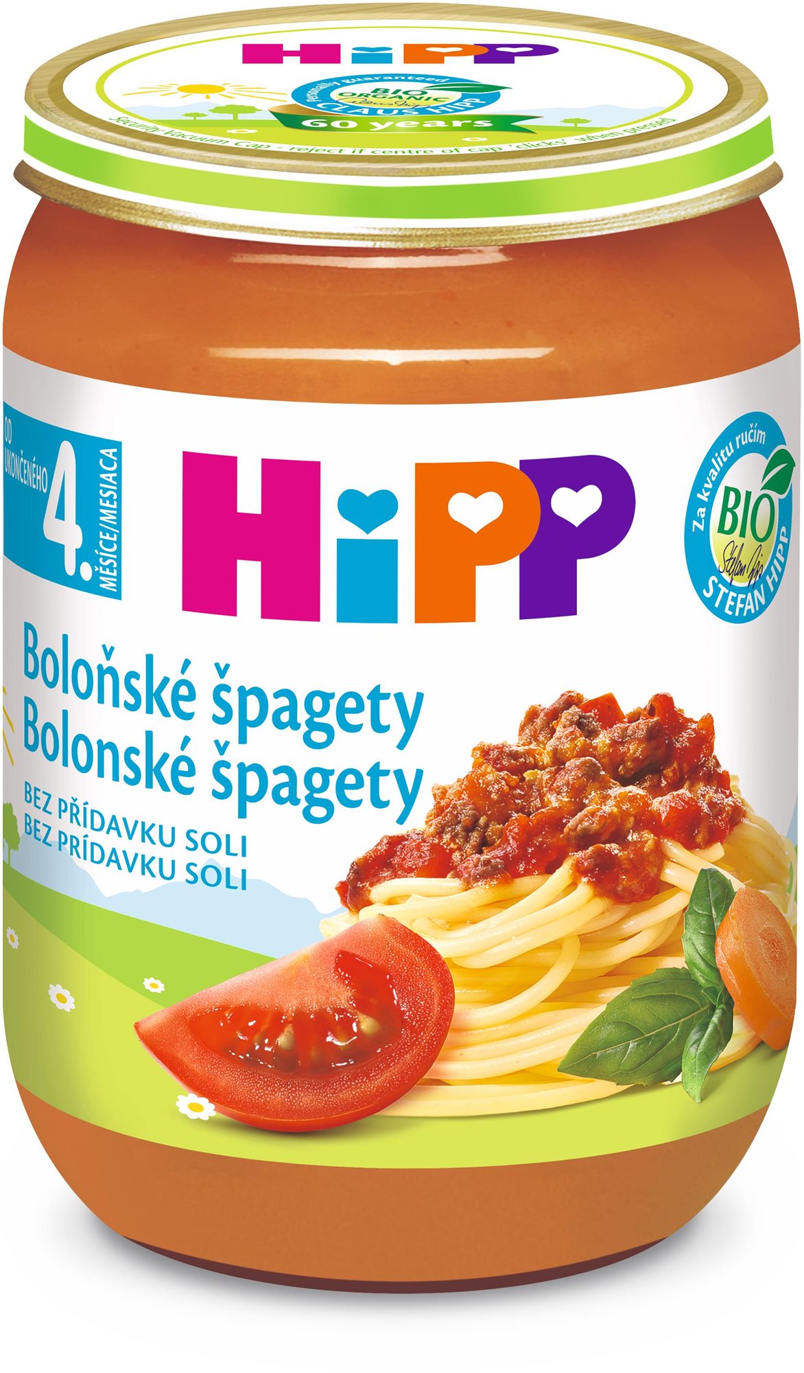 HIPP BIO Bolonské špagety od uk. 4. mesiaca, 190 g