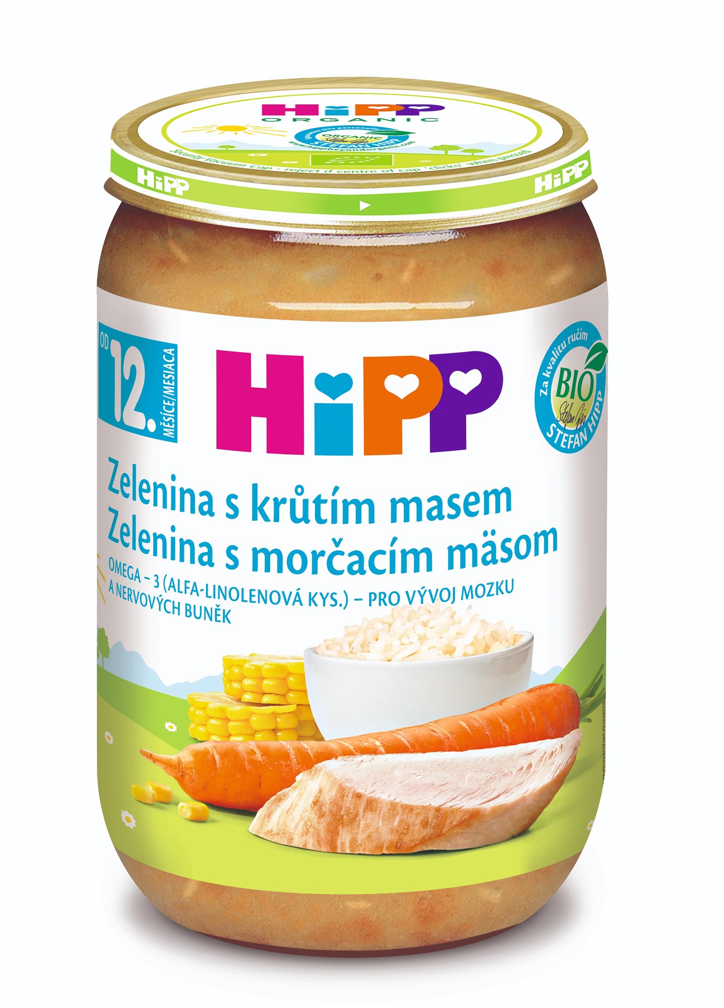 HiPP BIO Zelenina s morčacím mäsom 220 g
