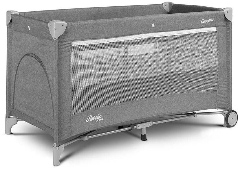Caretero cestovná postieľka Basic Plus 2017, Grey