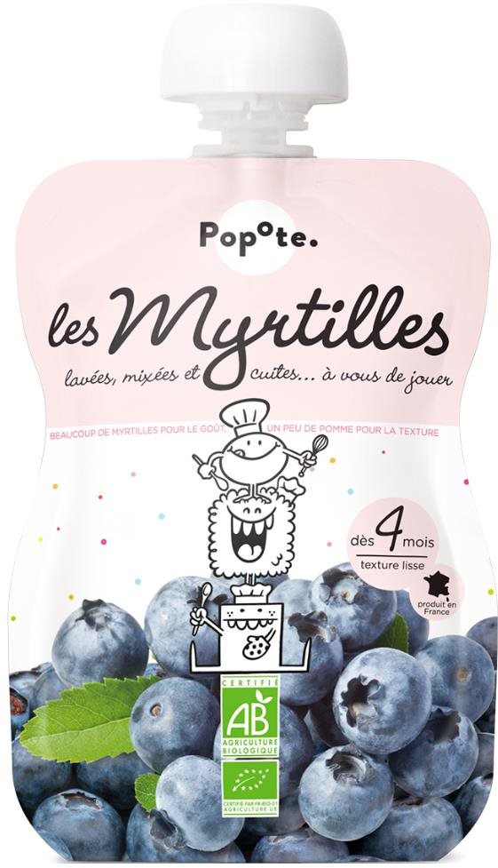 POPOTE BIO čučoriedka 120 g