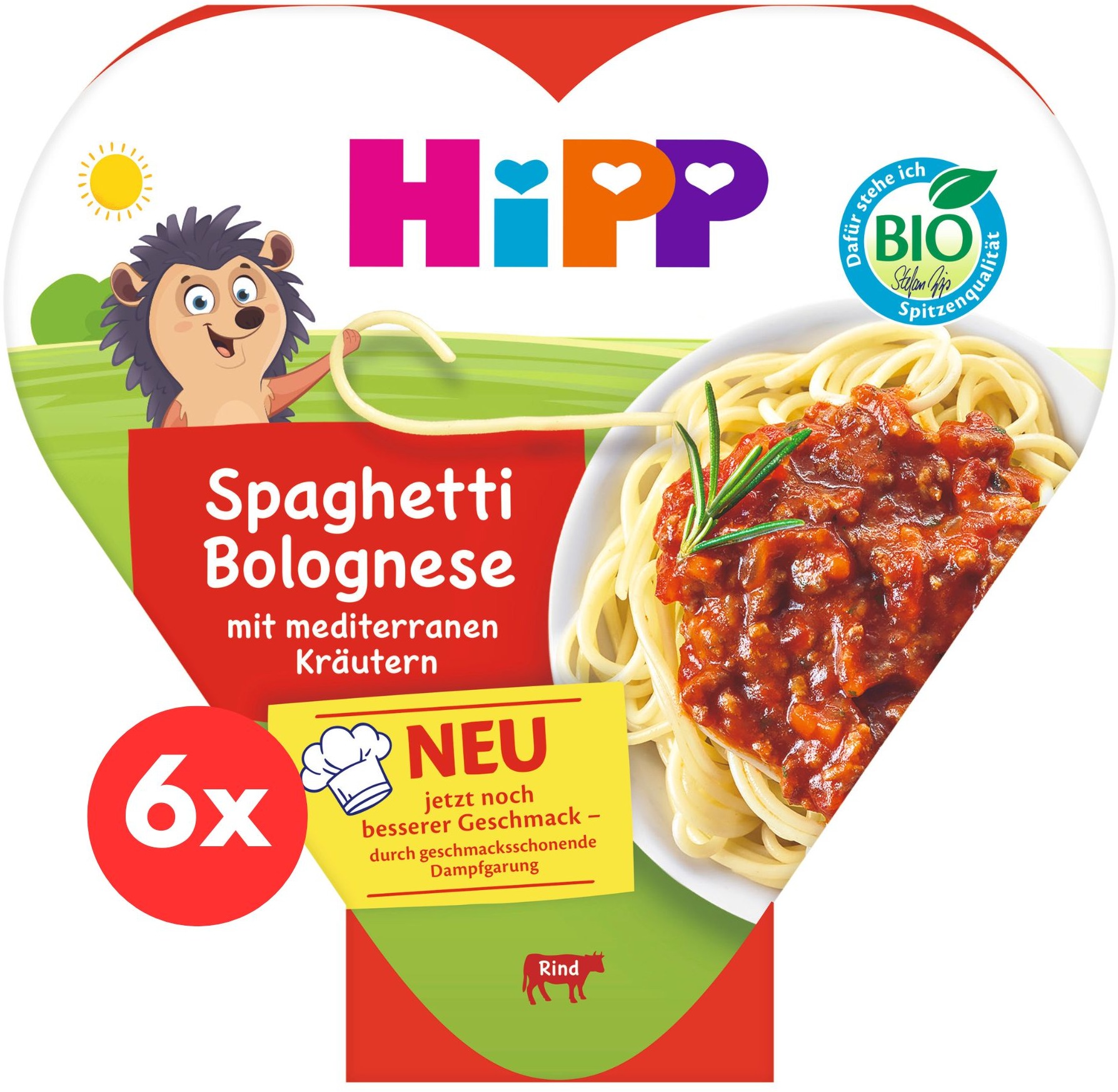 HiPP BIO Bolonské špagety 6× 250 g