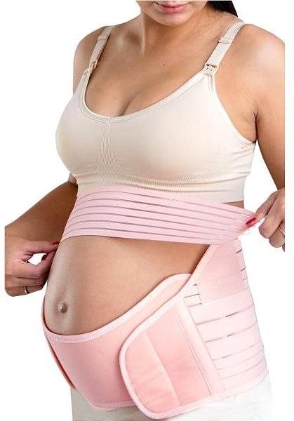 SNUG BUN Tehotenský podporný pás 5 v 1, Ružový L