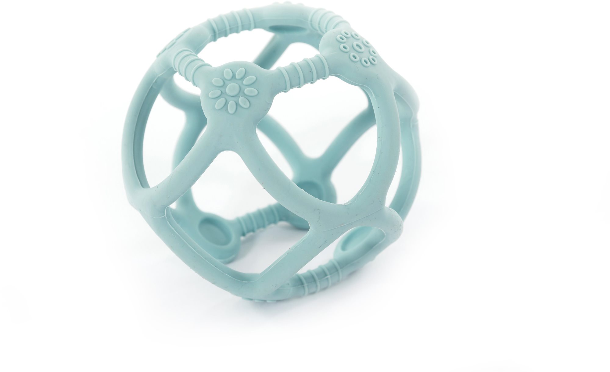 Bo Jungle silikónové hryzadlo B-BALL Pastel Blue