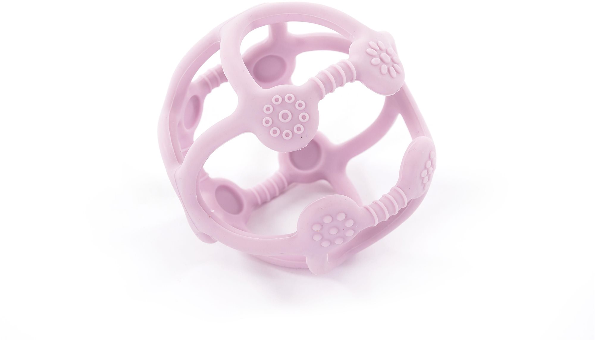 Bo Jungle silikónové hryzadlo B-BALL Pastel Pink