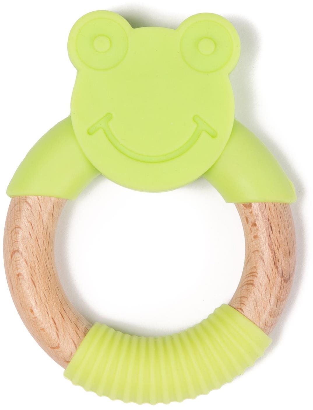 Bo Jungle hryzadlo B-Teether Animal Wood Green Frog