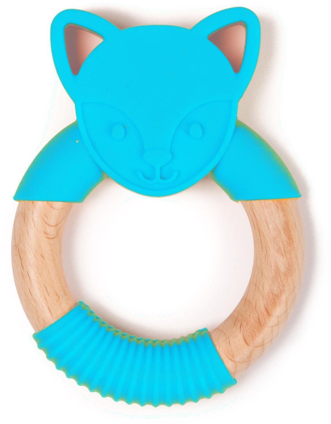 Bo Jungle hryzadlo B-Teether Animal Wood Blue Fox