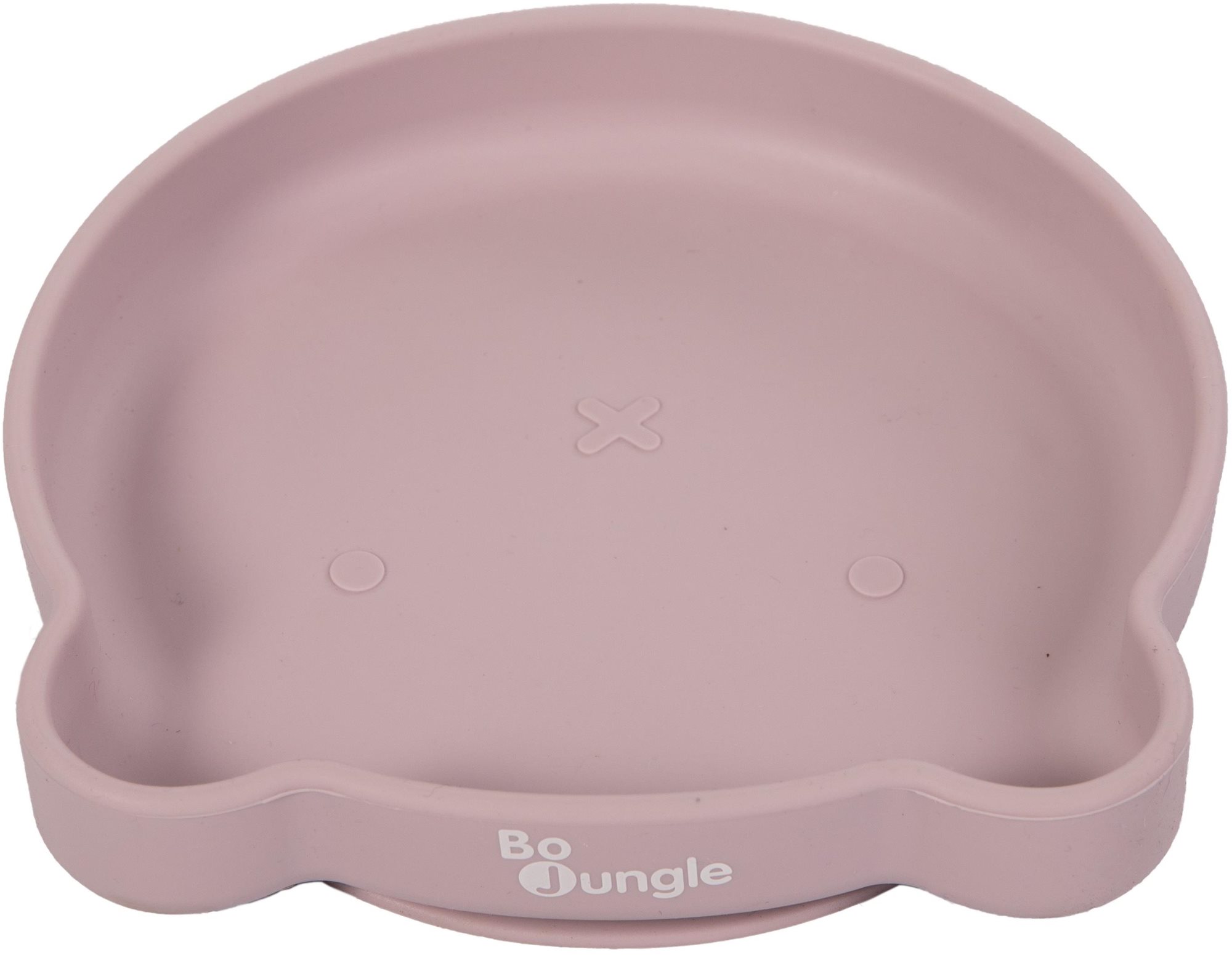 Bo Jungle silikónový tanier s prísavkou Bear Pastel Pink