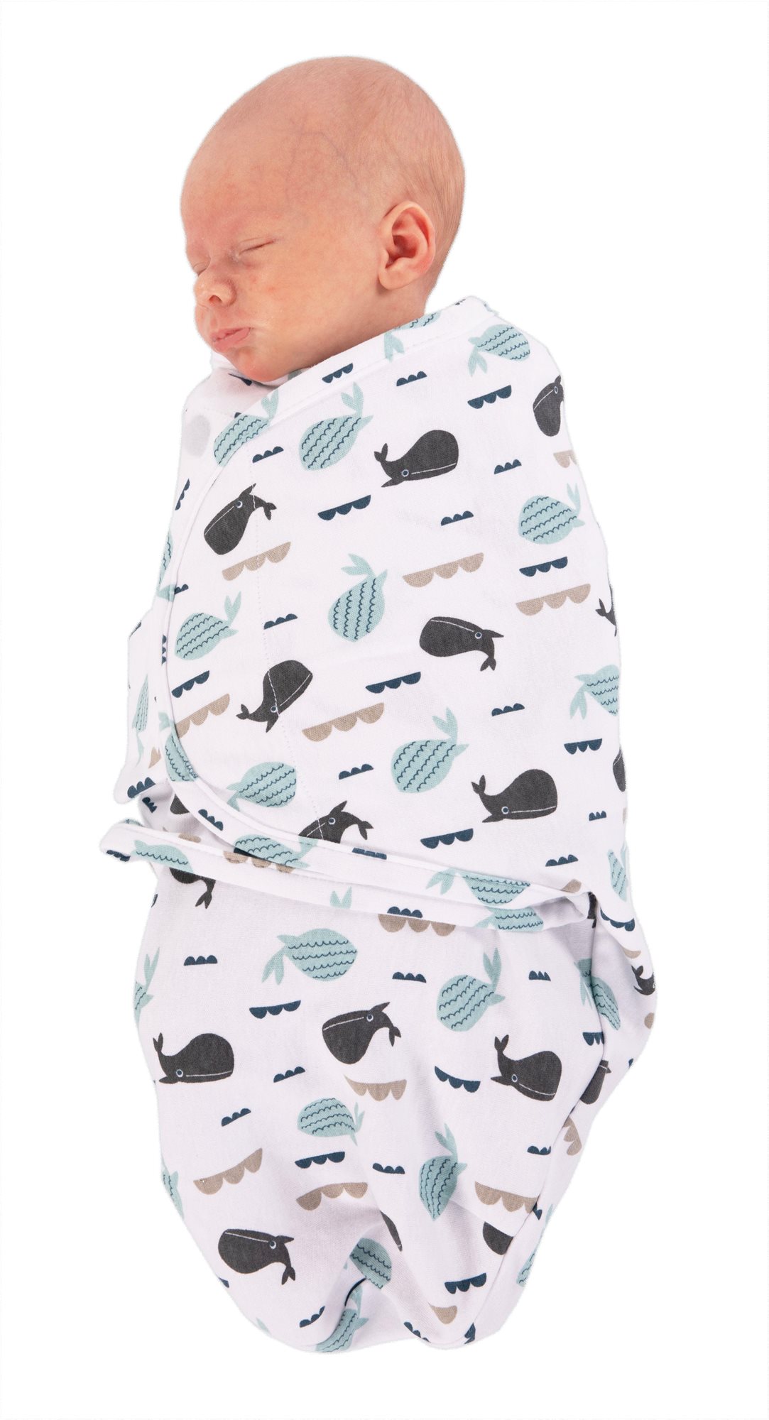 Bo Jungle B-Wrap Small (3,2 – 6,4 kg), Ocean Whales