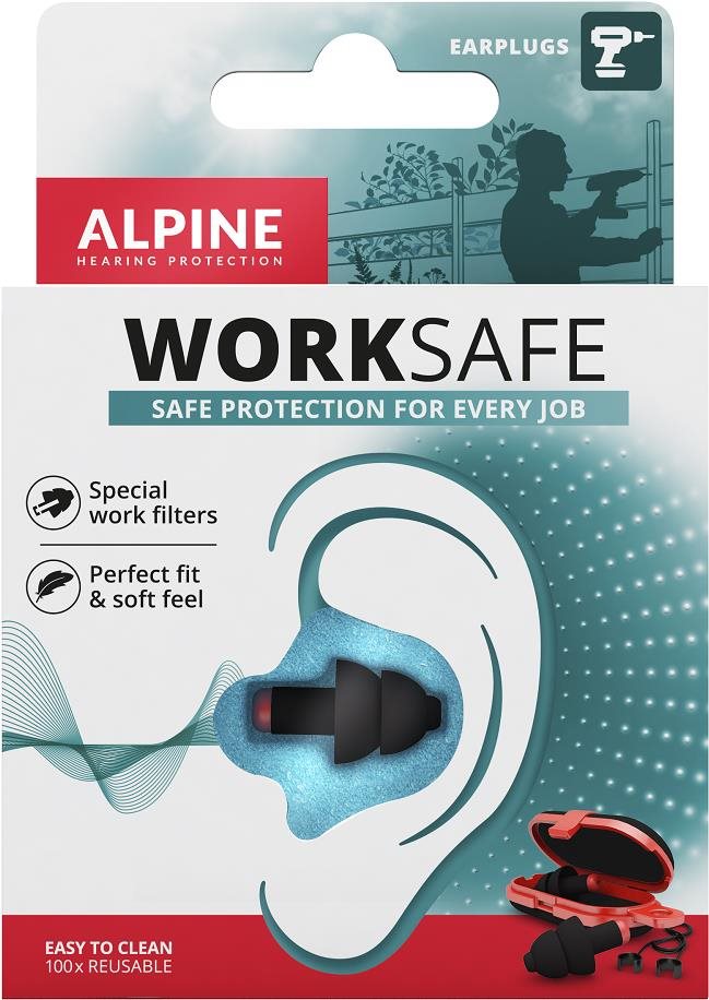 ALPINE WorkSafe 2021 – zátky do uší do hlučného pracovného prostredia