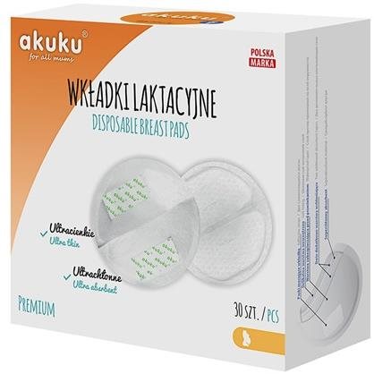 AKUKU laktačné ultrasavé vložky na prsia 30 ks