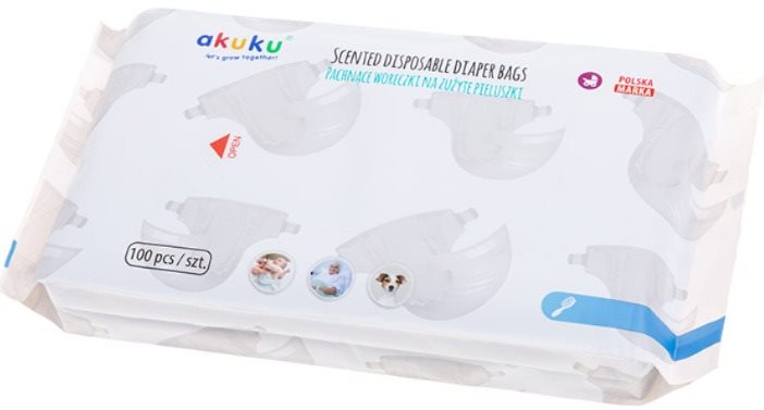 AKUKU voňavé vrecká na použité plienky 100 ks