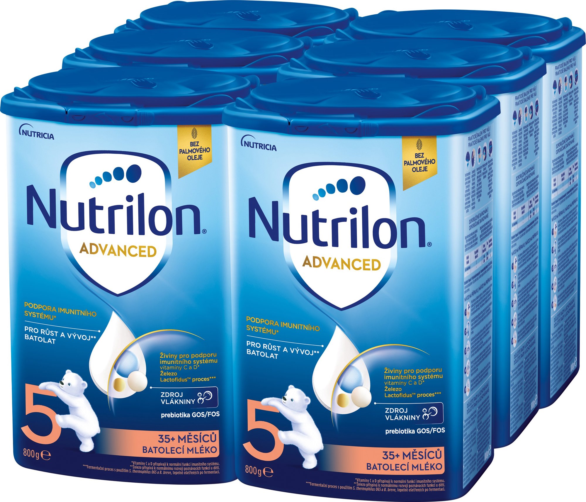 Nutrilon 5 Advanced batoľacie mlieko 6× 800 g