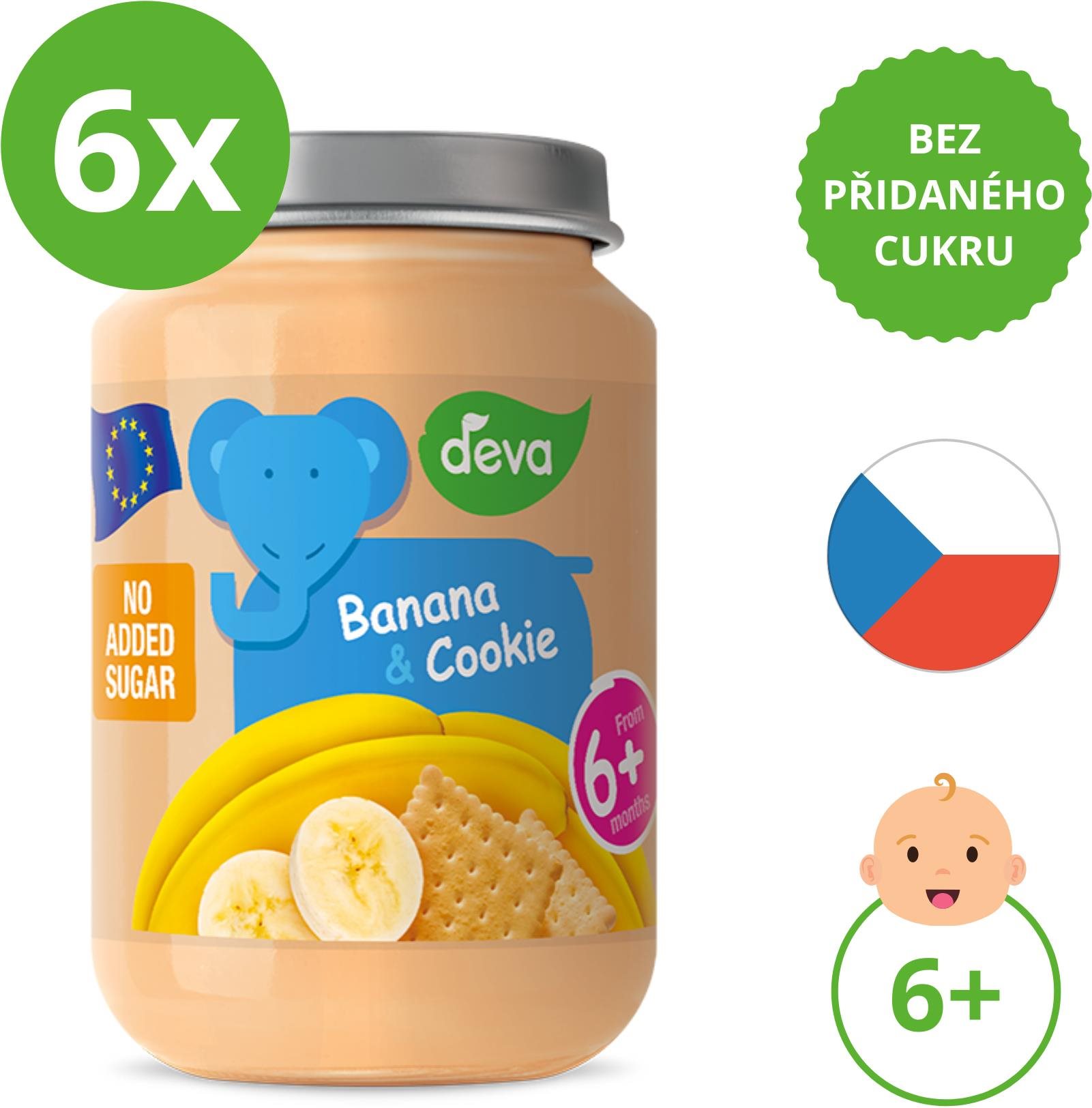 DEVA banán so sušienkami 6× 200 g