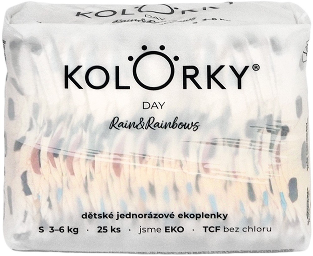 KOLORKY DAY dážď a dúhy veľkosť S (25 ks)