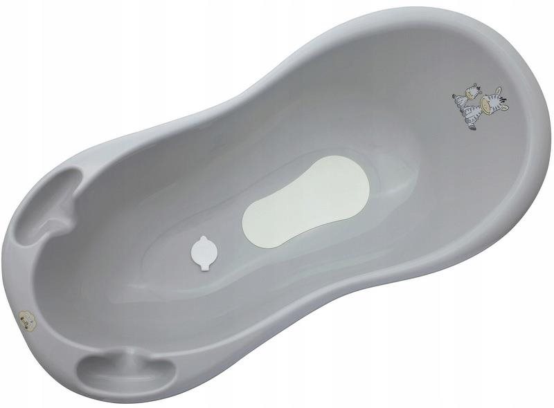 MALTEX detská vanička zebra sivá s ventilom, 100 cm