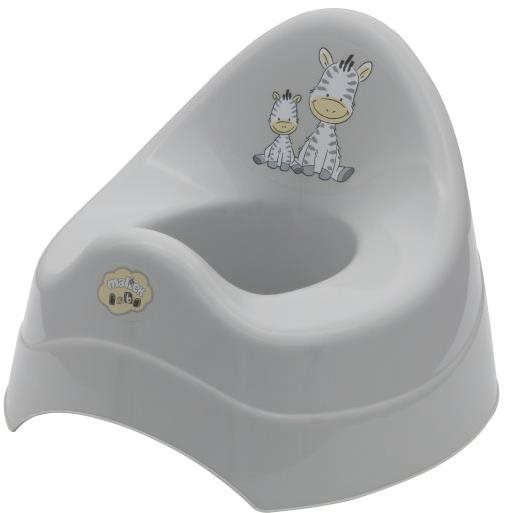 MALTEX nočník zebra s hudbou sivá