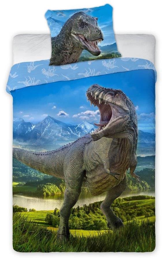 FARO balvnené obliečky T-Rex 001, 140 × 200 cm