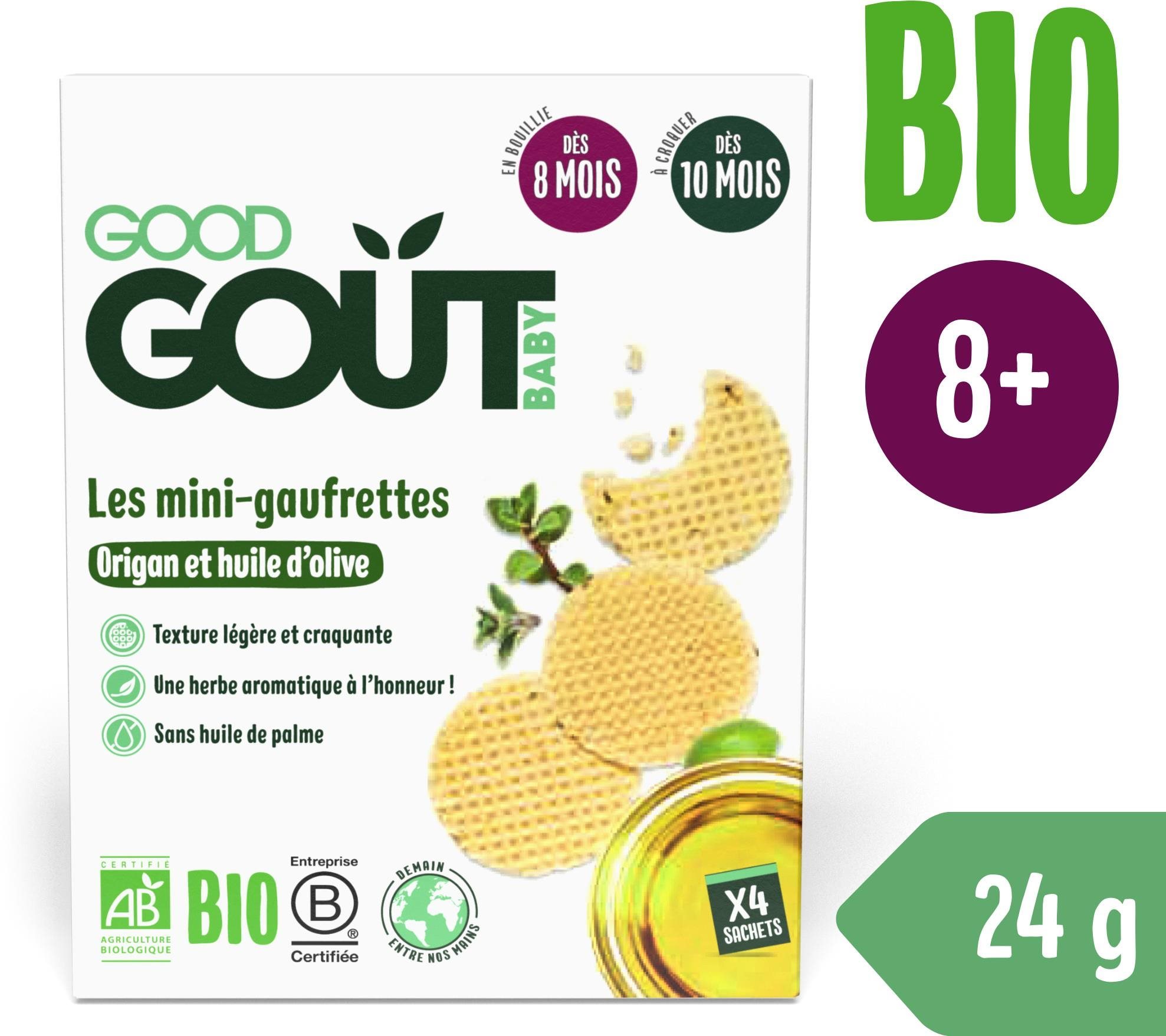 Good Gout BIO wafle s oreganom a olivovým olejom (24 g)