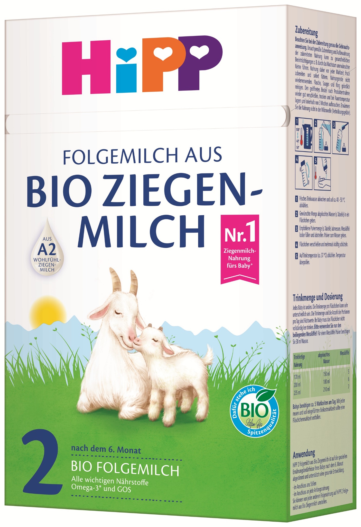 HiPP 2 BIO kozie mlieko 400 g