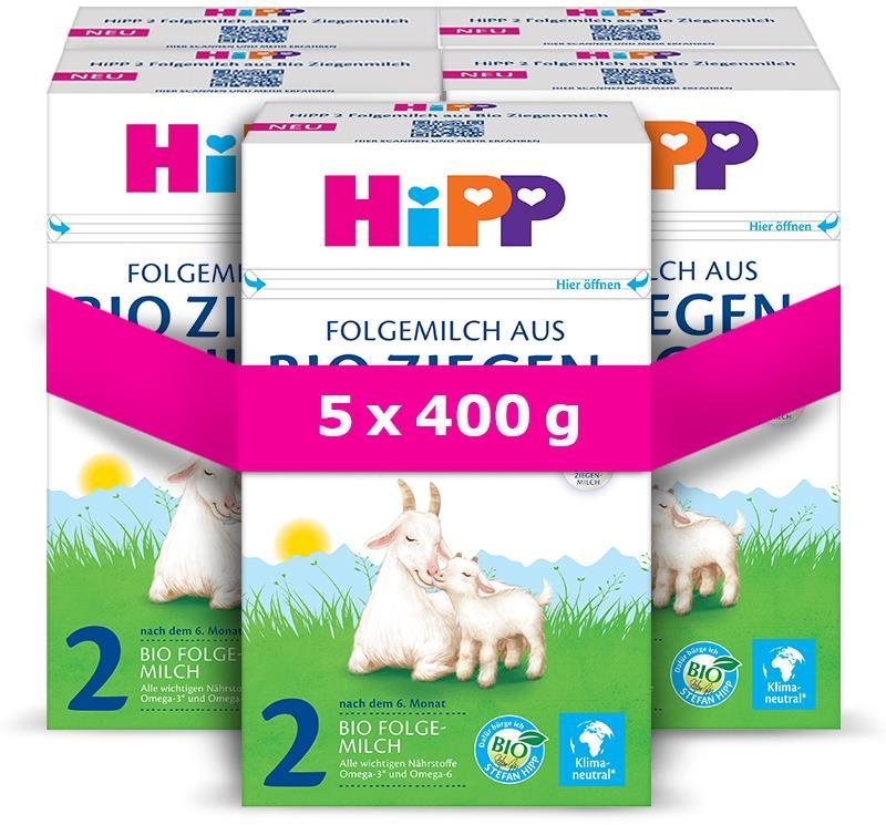 HiPP 2 BIO kozie mlieko 5× 400 g