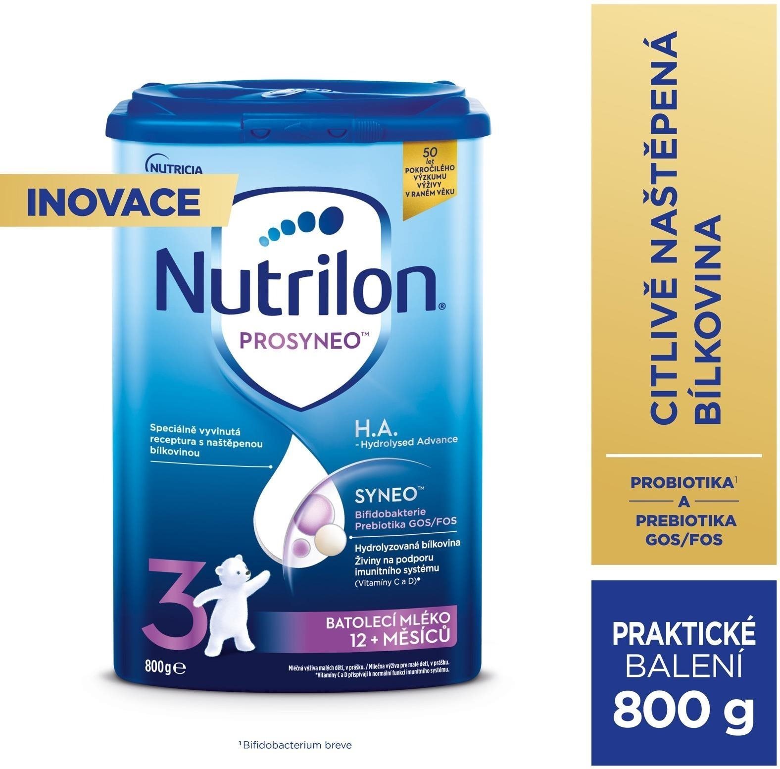 Nutrilon 3 Prosyneo H.A. batoľacie od ukončeného 12. mesiaca 800 g