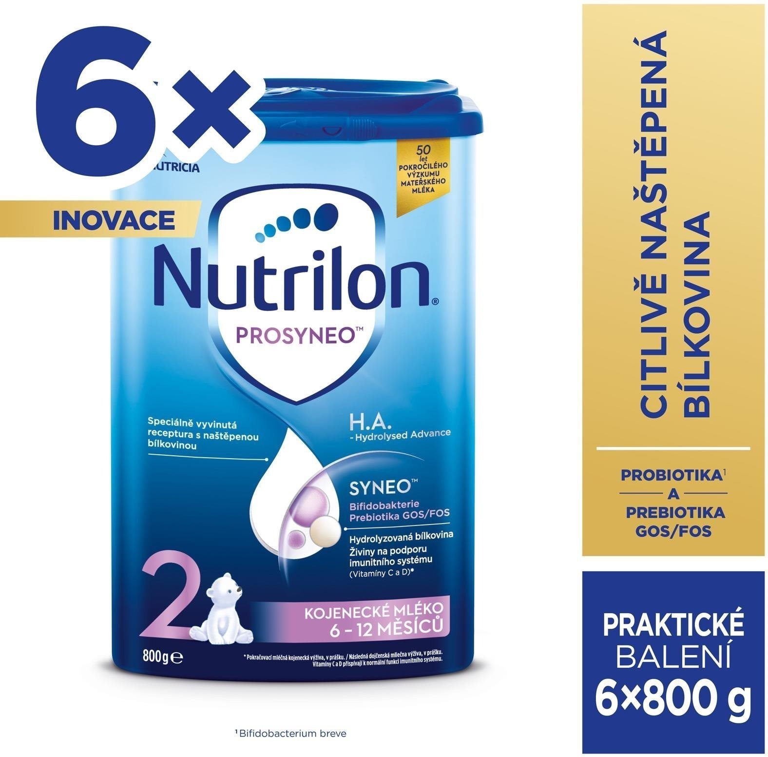Nutrilon 2 Prosyneo H.A. pokračovacie od ukončeného 6. mesiaca 6× 800 g