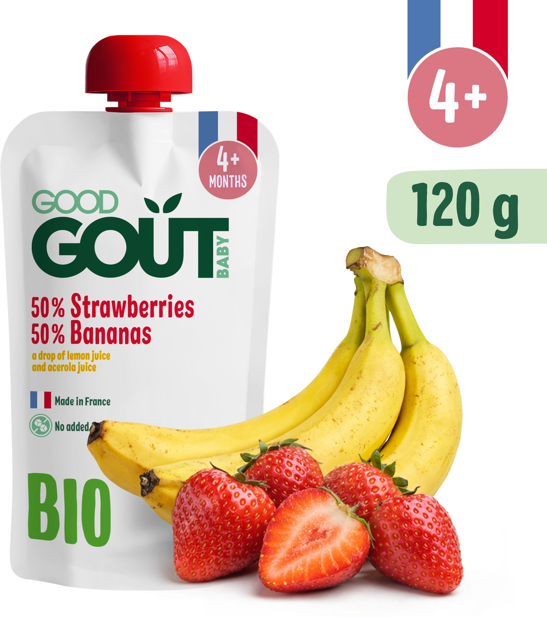 Good Gout BIO Jahoda s banánom (120 g)