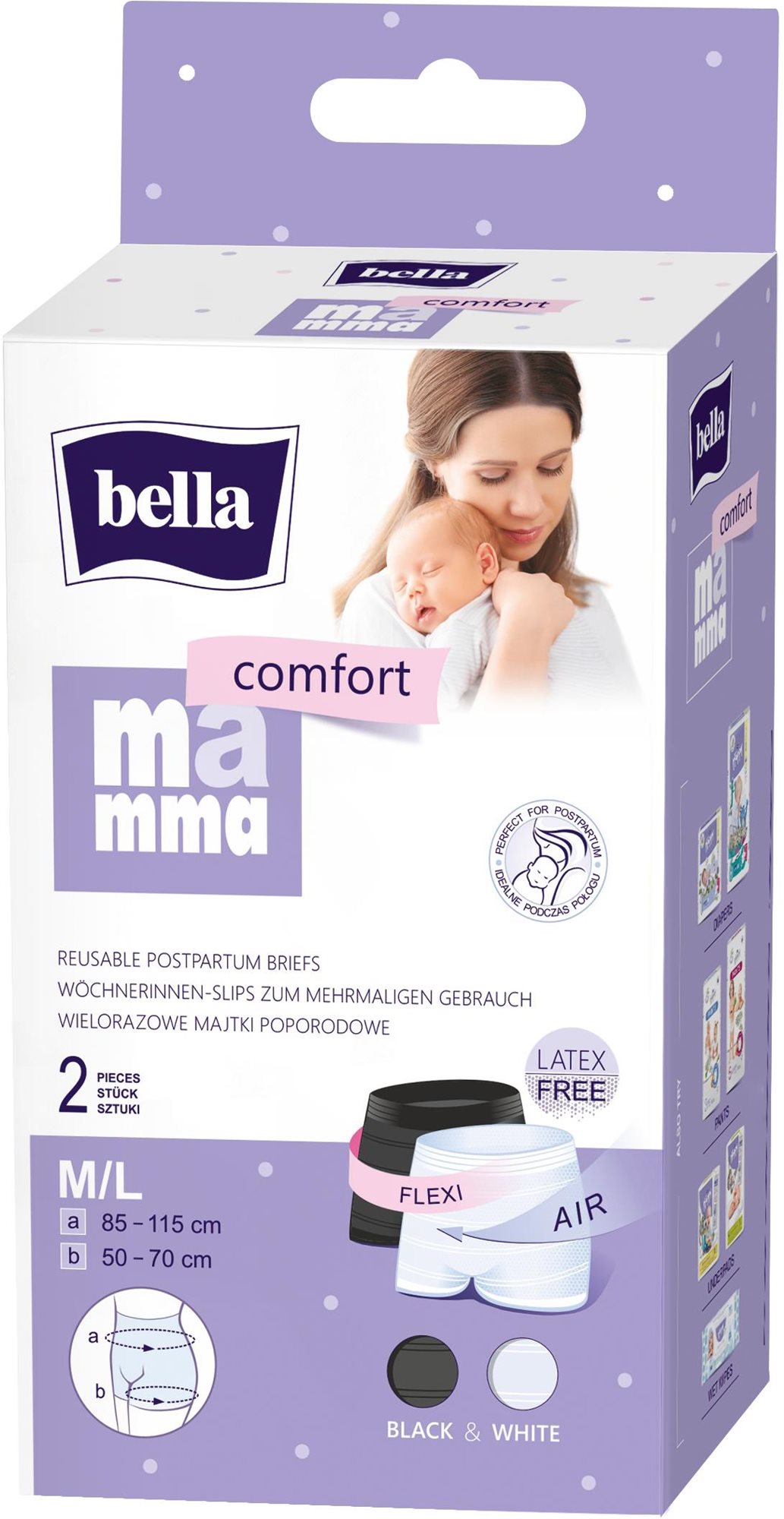 BELLA Mamma Comfort popôrodné nohavičky M/L, 2 ks