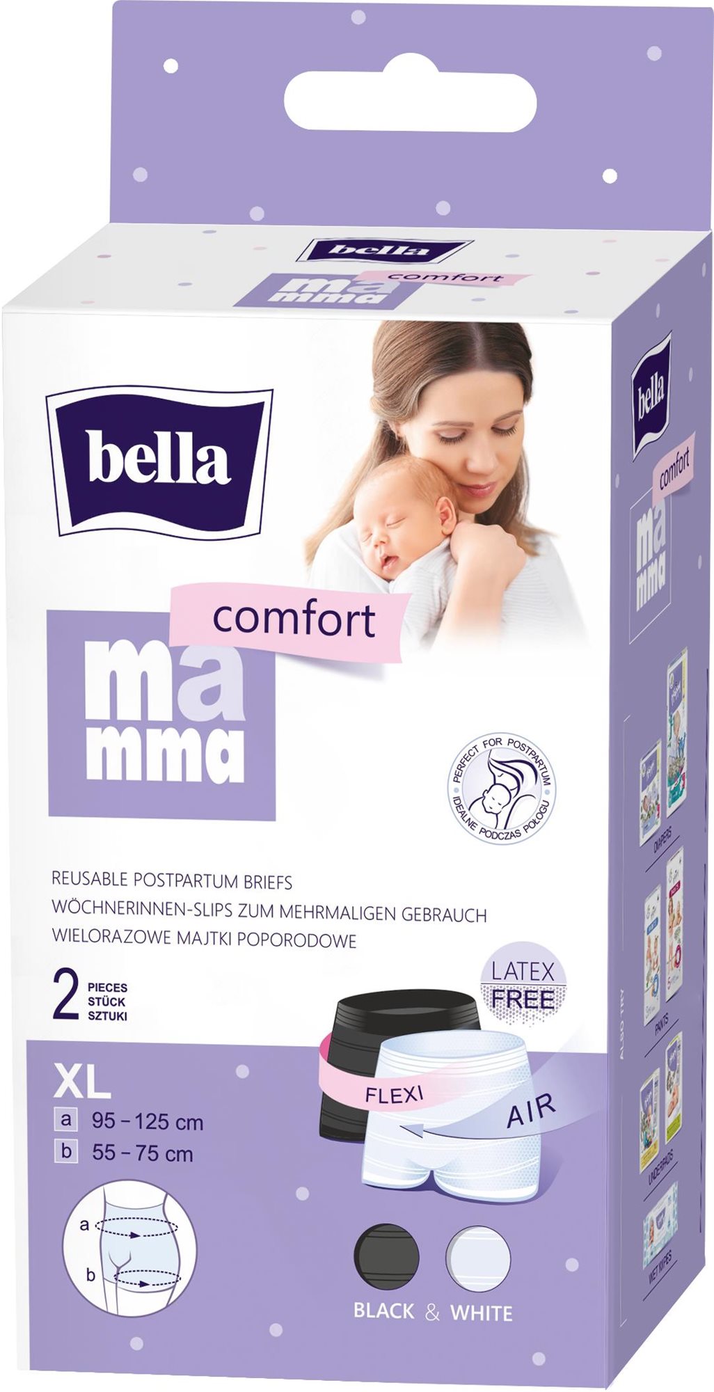 BELLA Mamma Comfort popôrodné nohavičky XL, 2 ks