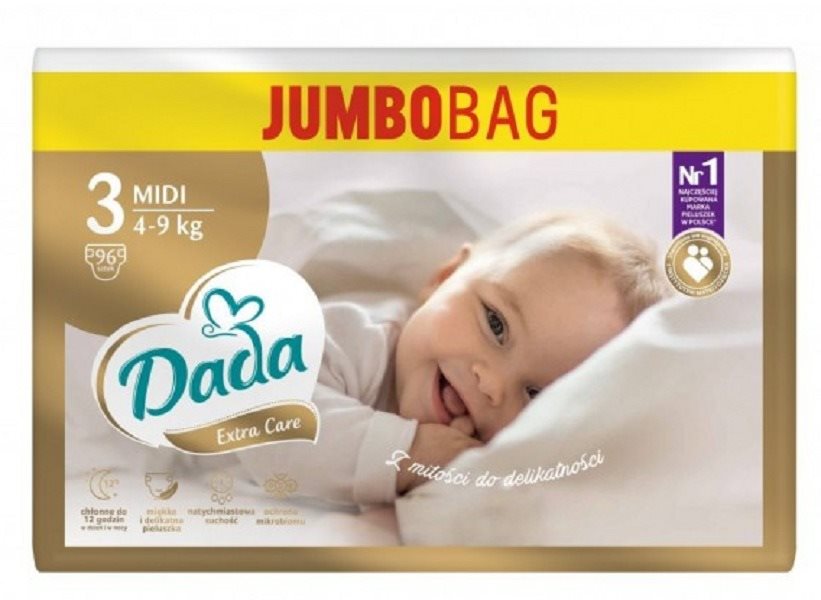 DADA Jumbo Bag Extra Care veľkosť 3, 96 ks
