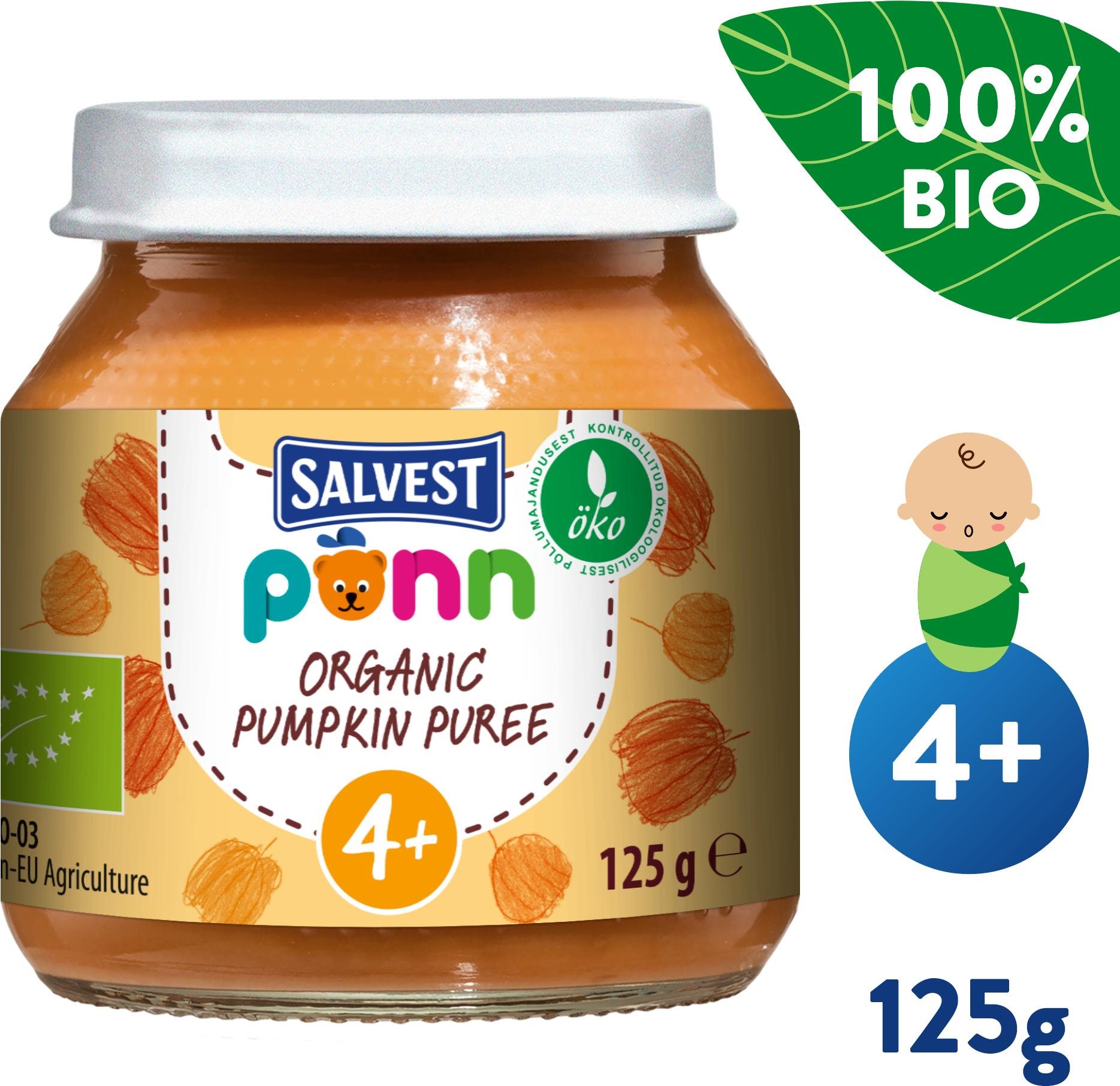 SALVEST Ponn BIO Tekvicové pyré 125 g