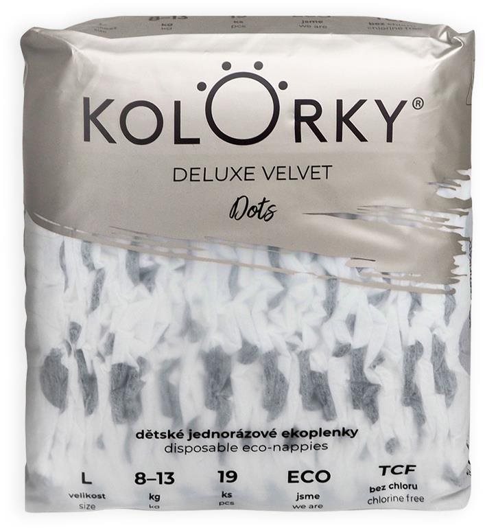 KOLORKY DELUXE VELVET Bodky veľ. L (19 ks)