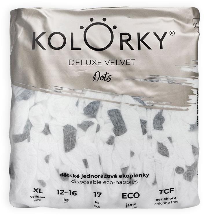 KOLORKY DELUXE VELVET Bodky veľ. XL (17 ks)