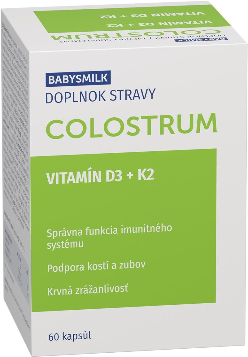 Babysmilk Colostrum vitamín D + K 60 kapsúl