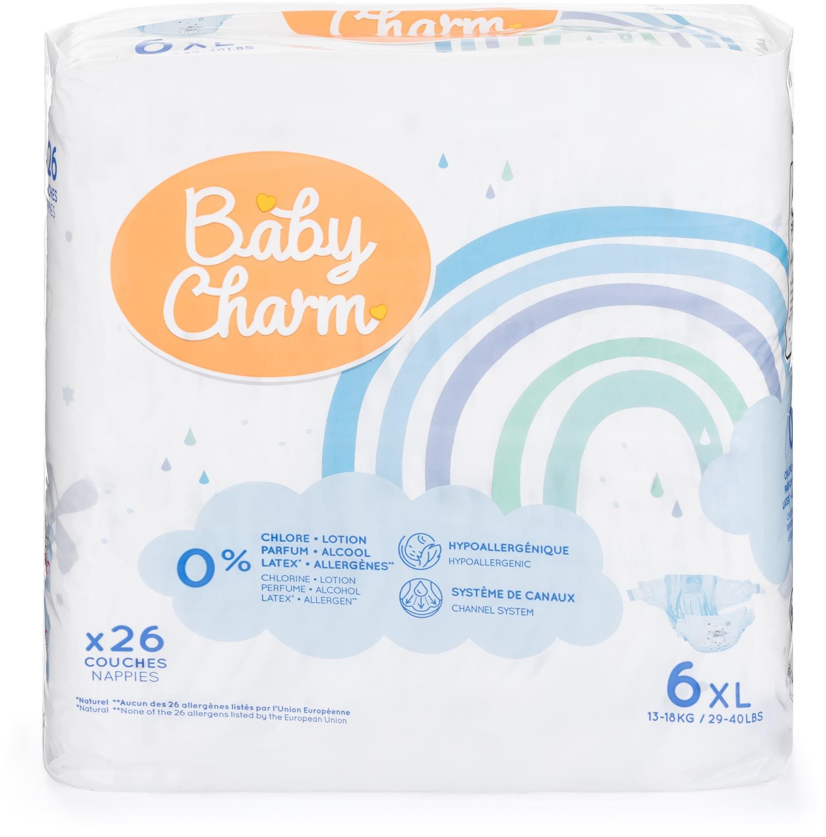 BABY CHARM Super Dry Flex veľ. 6 XL, 13 – 18 kg (26 ks)