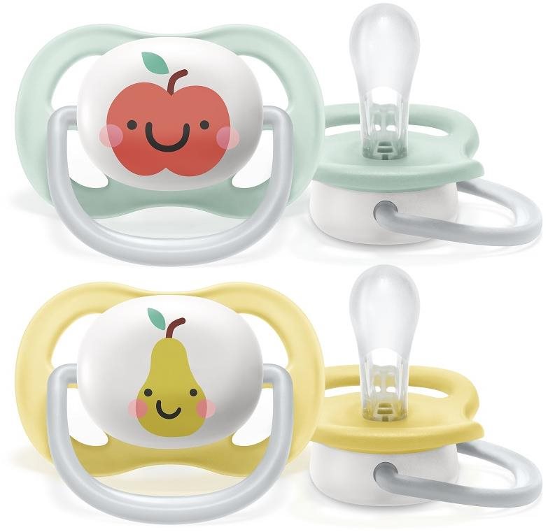 Philips AVENT cumlík Ultra Air neutrál (jablko) 0 – 6 m, 2 ks