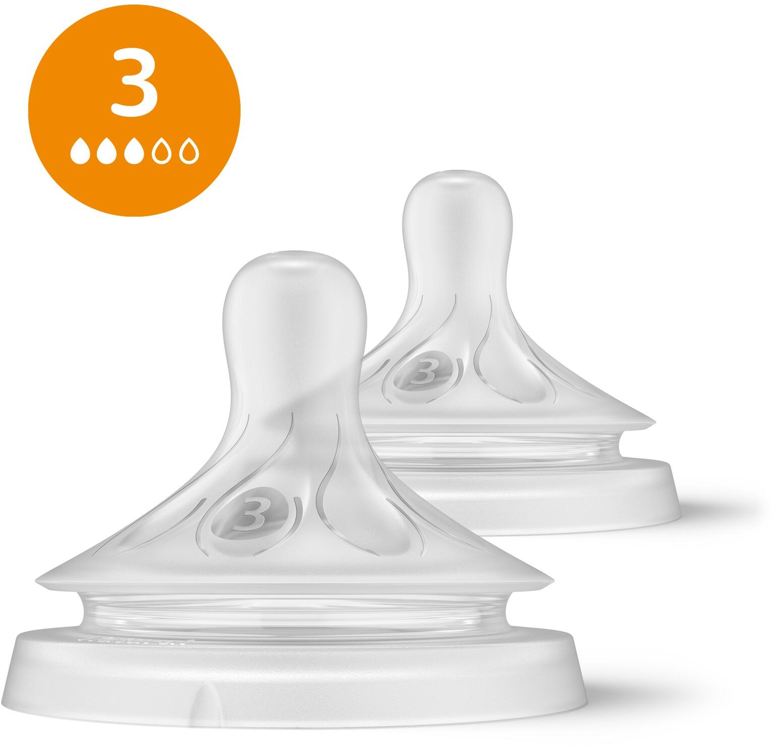 Philips AVENT SCY963/02 Cumlík Natural Response 3 stredný prietok 2 ks