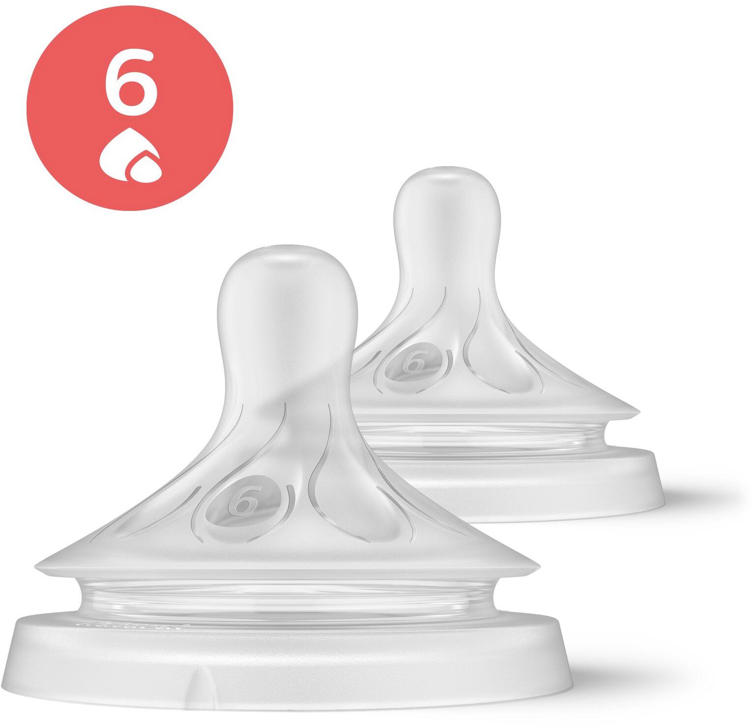 Philips AVENT SCY966/02 Cumlík Natural Response 6 na husté pokrmy , 2 ks