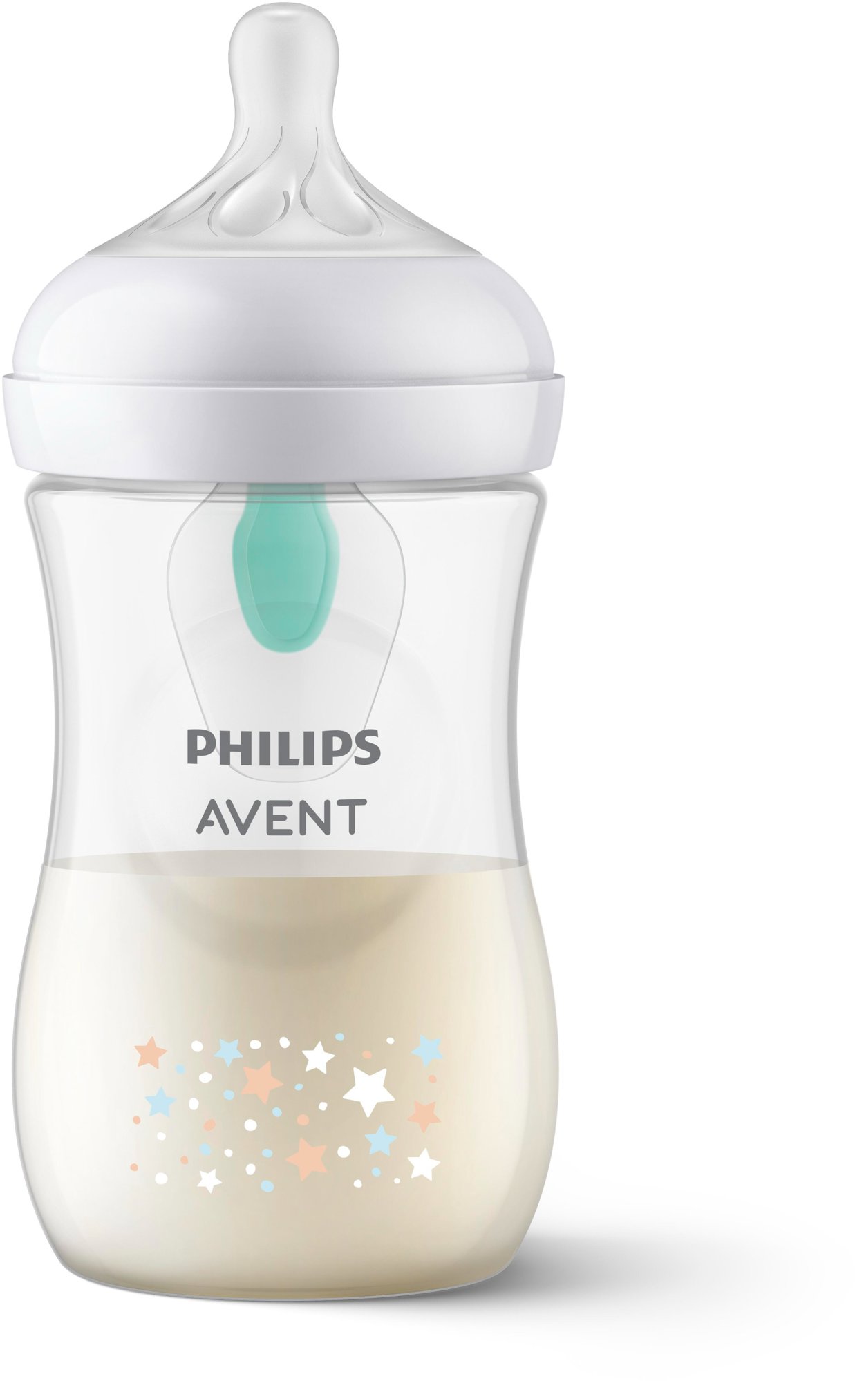 Philips AVENT SCY673/82 Fľaša Natural Response s ventilom AirFree 260 ml, 3 – 6m, 1 ks, Medveď