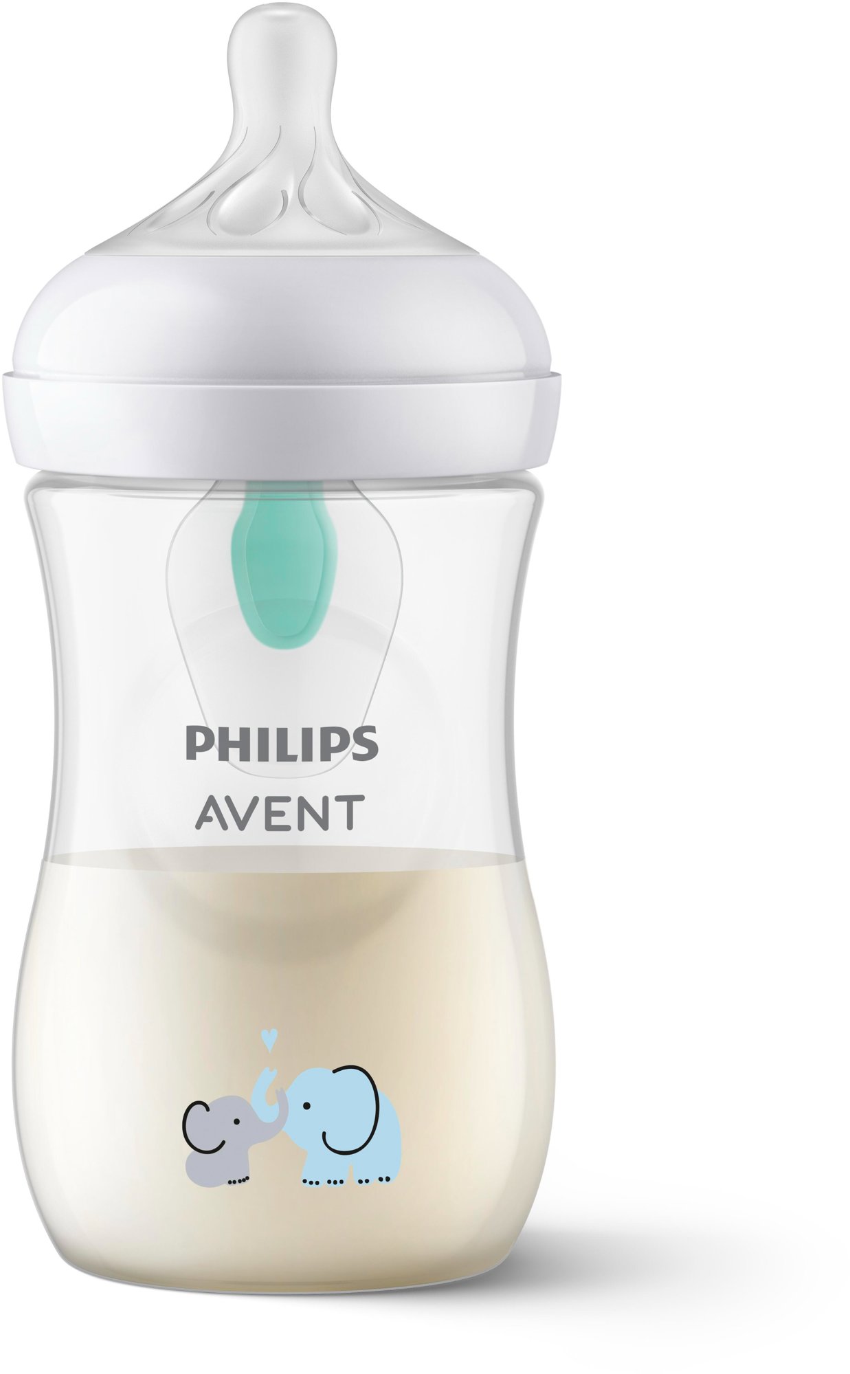 Philips AVENT SCY673/81 Fľaša Natural Response s ventilom AirFree 260 ml, 3 – 6m, 1 ks, Slon