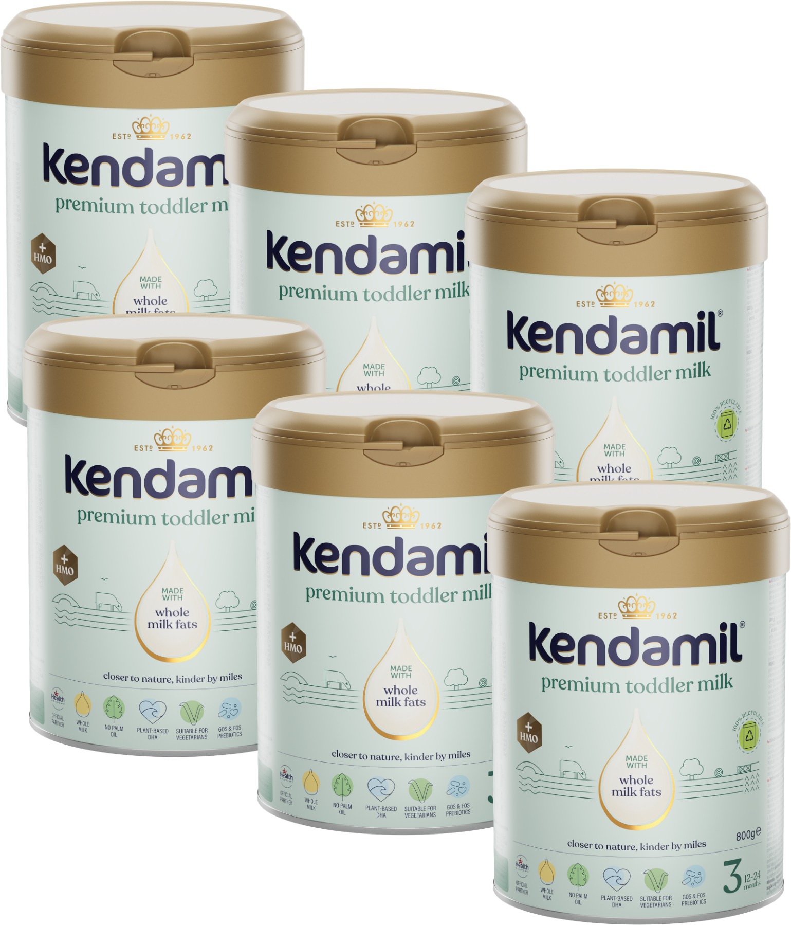 Kendamil Premium 3 HMO+ (6× 800 g)